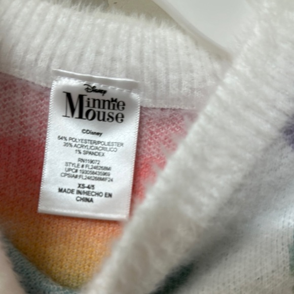 Disney White and Red Sweater with Mickey Mouse Pattern - Picture 2 of 2